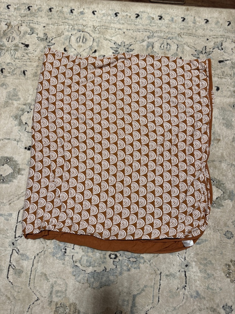 Little Sleepies Rust Rainbows Cloud Blanket